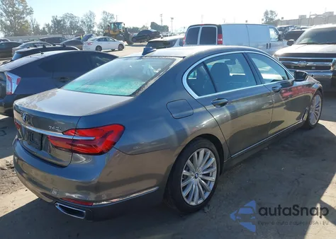 2018 BMW 740I из США, поврежденный, VIN WBA7E2C54JG742961